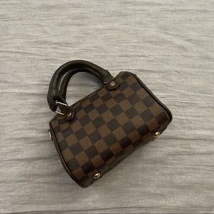 Brown checkered bag